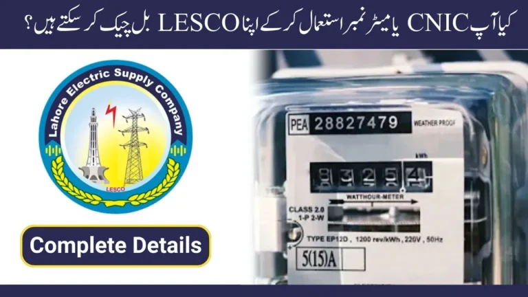Can You Check Your LESCO Bill Using CNIC or Meter Number
